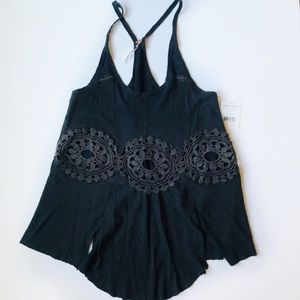 NWT Free People Crochet Babydoll Tank Top